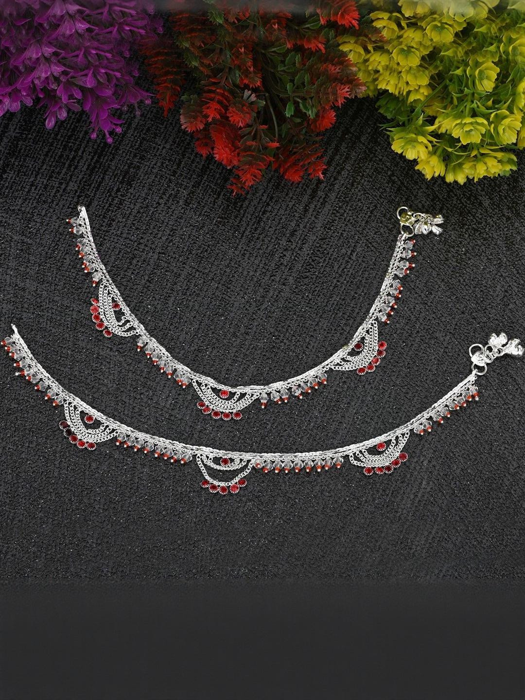 Beadworks Silver-Plated Brass Anklet