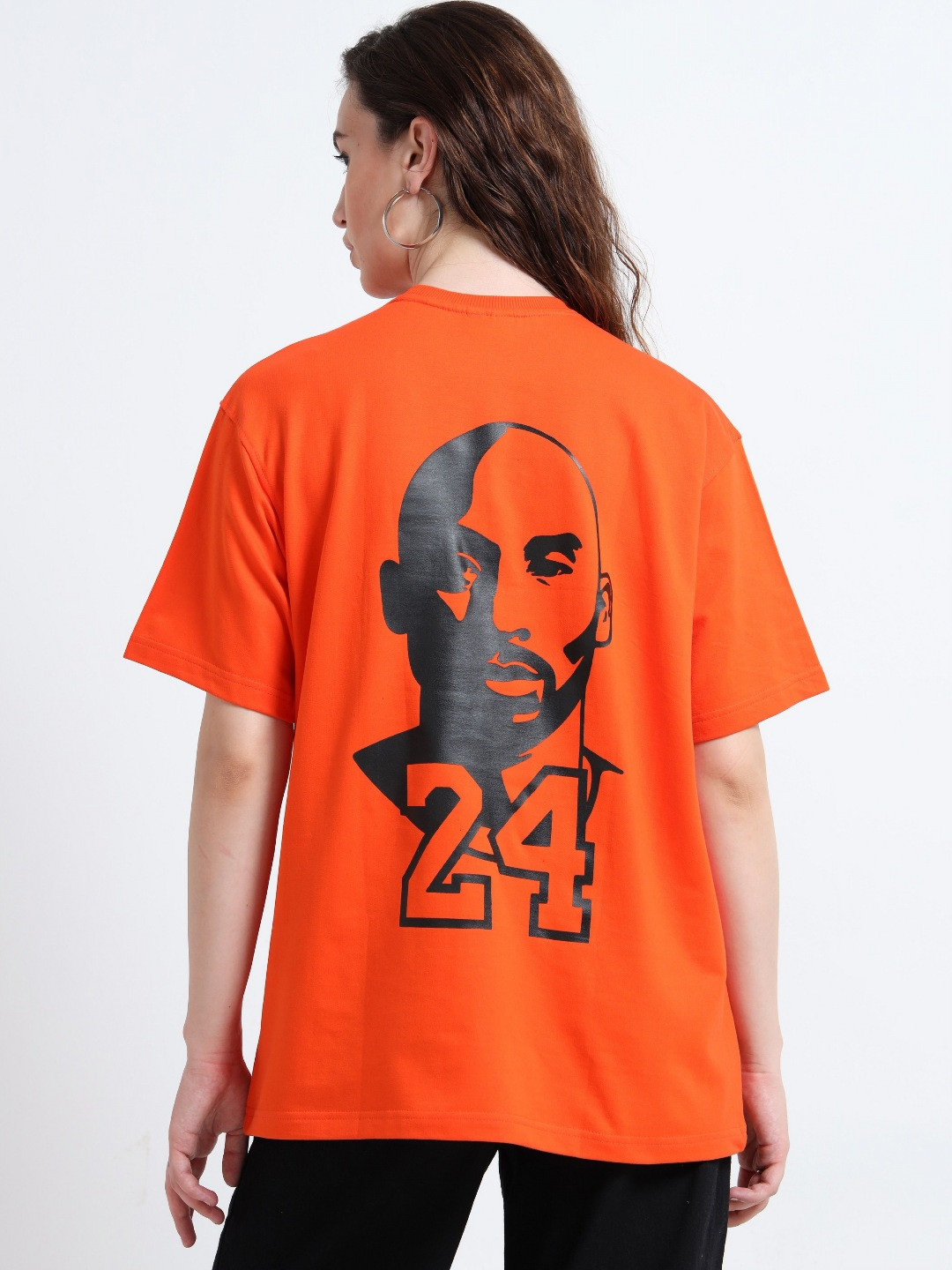 RHINO CULT People and Places Printed Drop-Shoulder Round Neck Cotton Oversized T-shirt