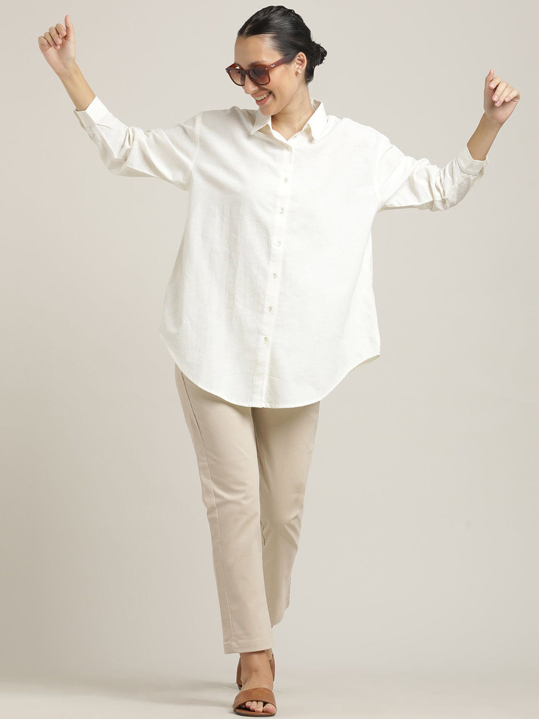 Saltpetre Oversized Shirt With Chinos Co-Ords