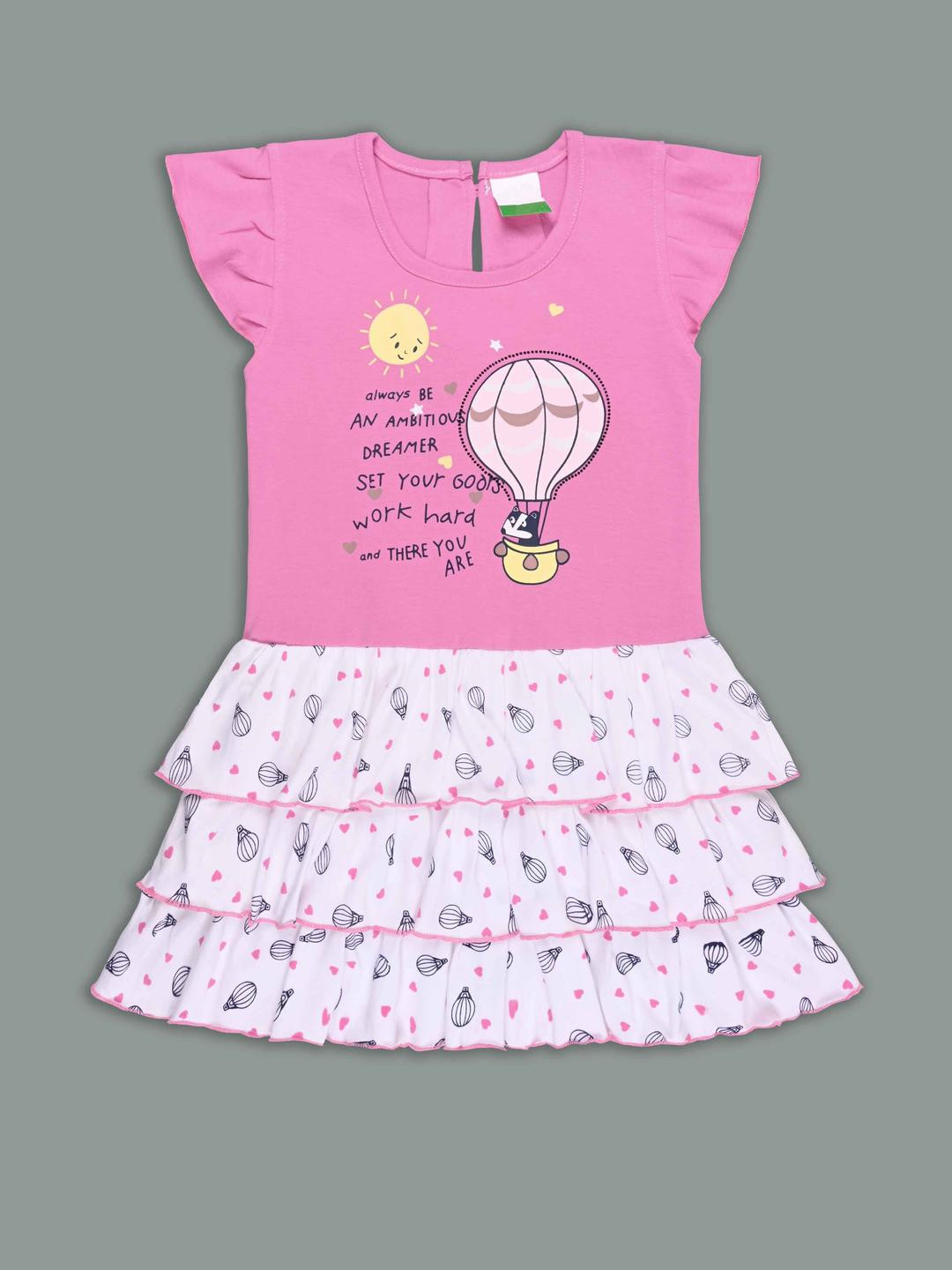 Girls Printed Frock Dress