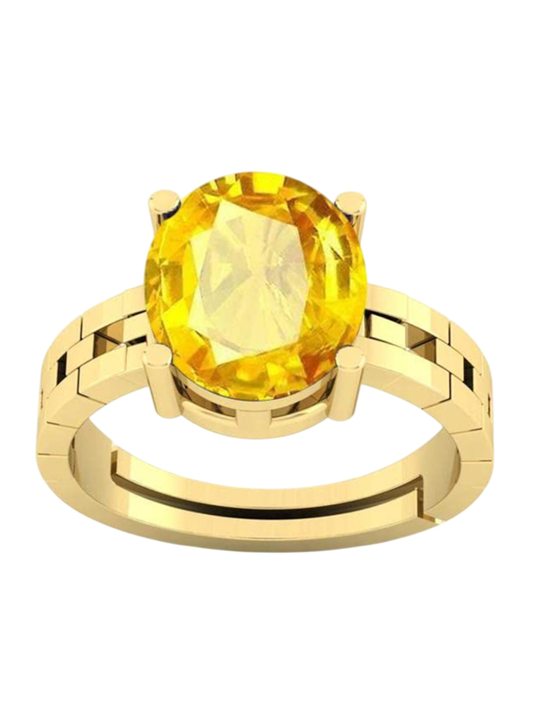RSPR 13.25 Ratti 12.6CT Amethyst Stone Studded Finger Ring