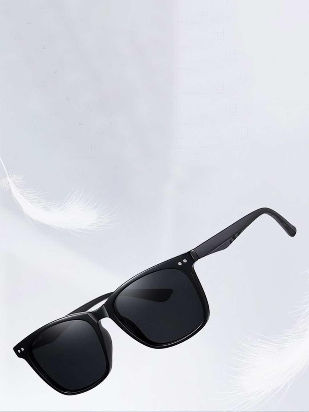 StyleCast x Revolte Men Polarised and UV Protected Lens Plastic Square Sunglasses