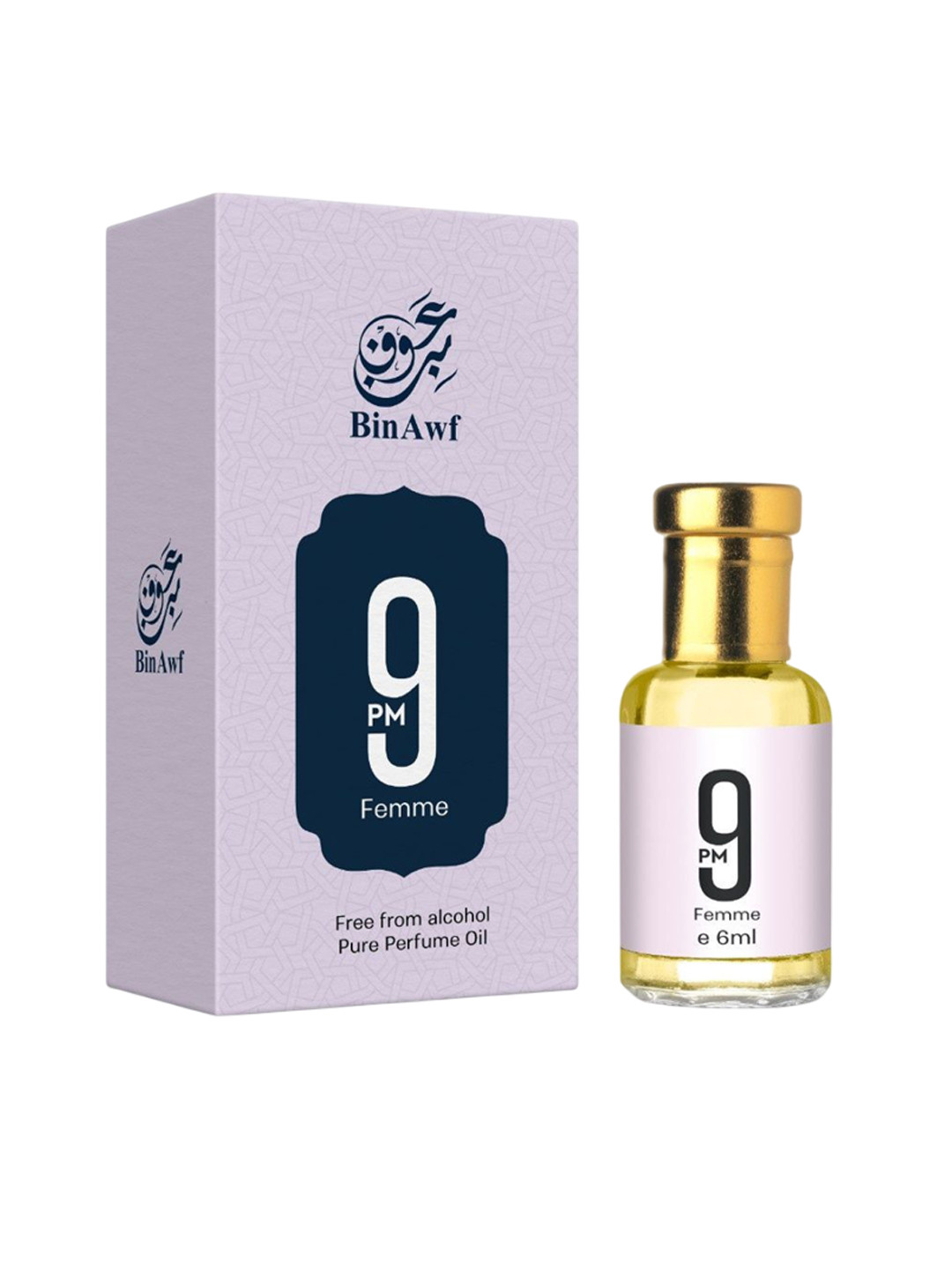 BinAwf 9 PM Femme Long Lasting Non Alcohol Attar- 6 ml