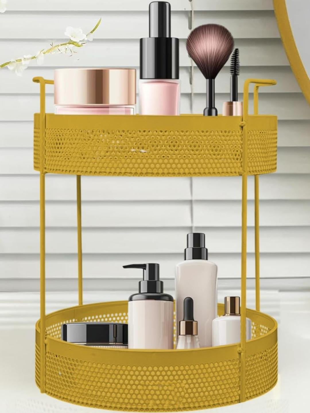 2-Tier Metal Countertop Storaged Basket