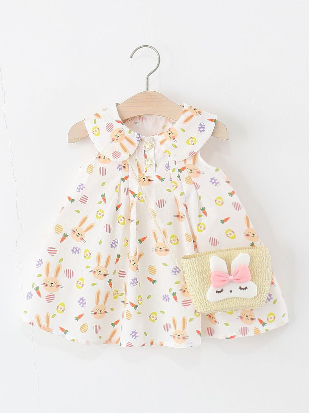 StyleCast x Revolte Girls Graphic Printed Gathered or Pleated Cotton A-Line Dress