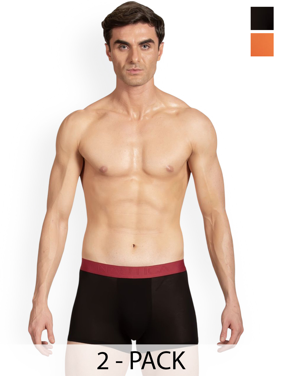 Nautica Pack Of 2 Trunks N_MMJLTRK01-BLK/RORG