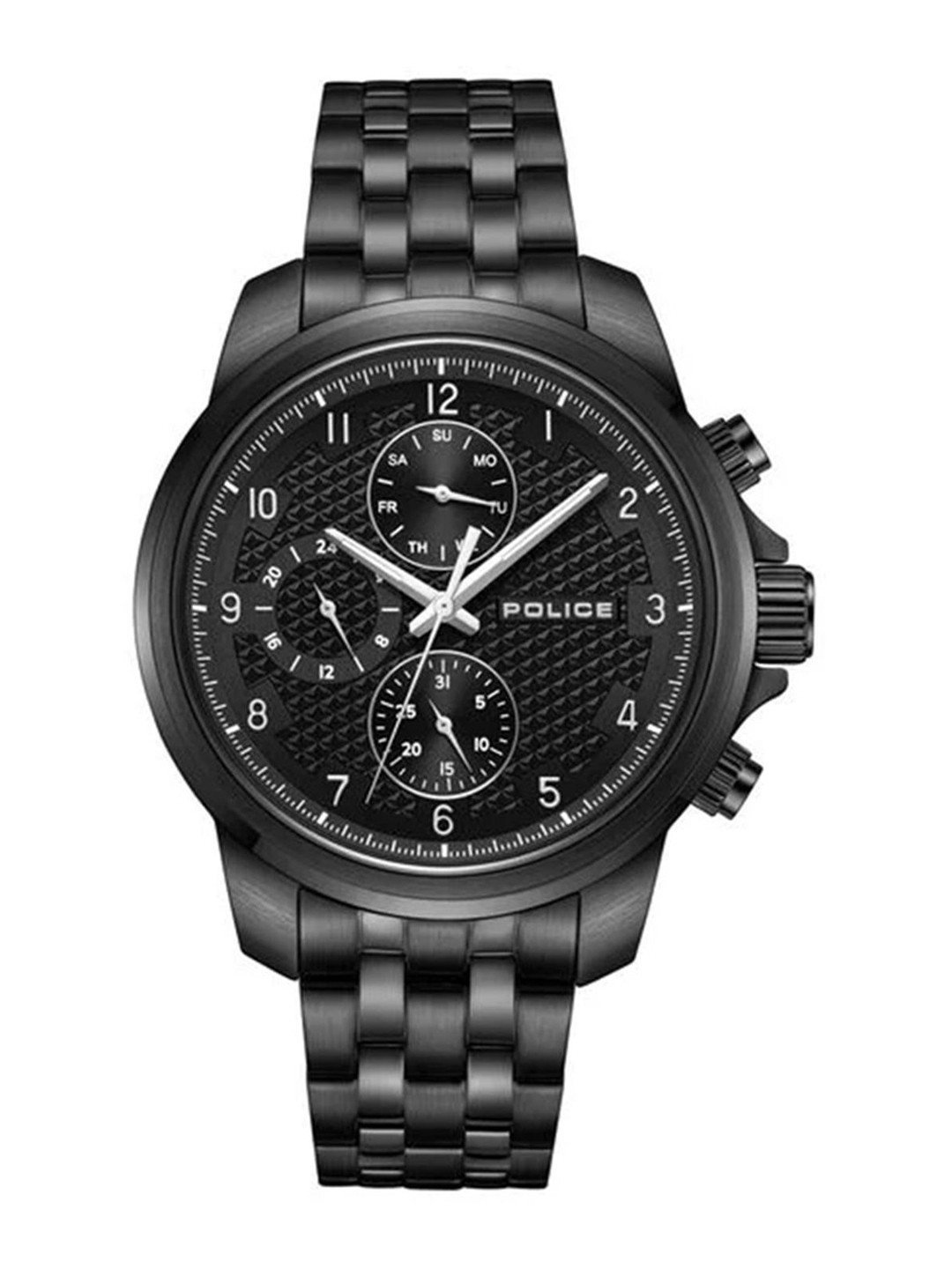 Police Men Embellished Dial & Bracelet Style Straps Analogue Watch NTPLPEWJK0021504