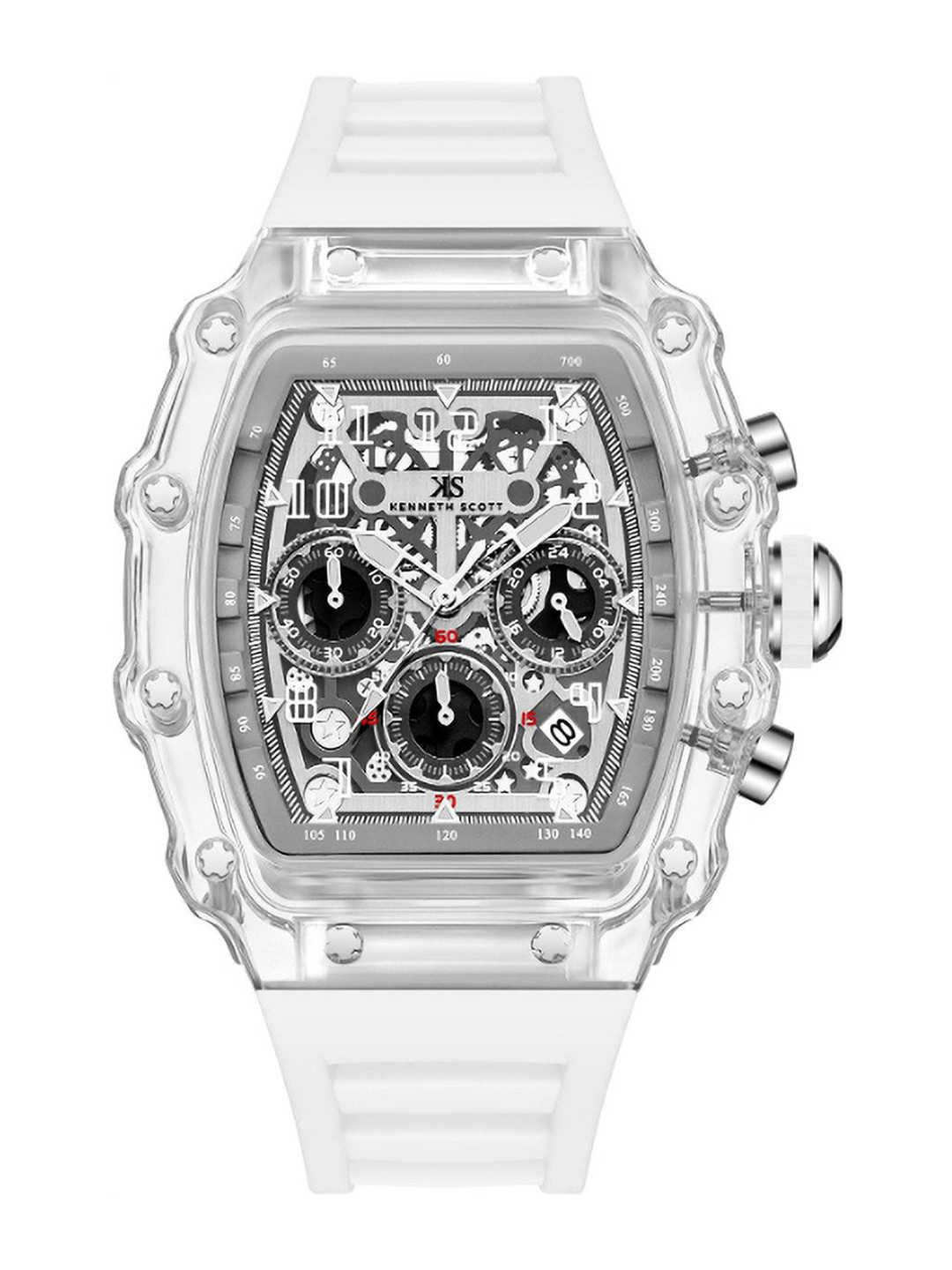 KENNETH SCOTT Men Dial & Straps Analogue Multi Function Watch K25103-ZSWI