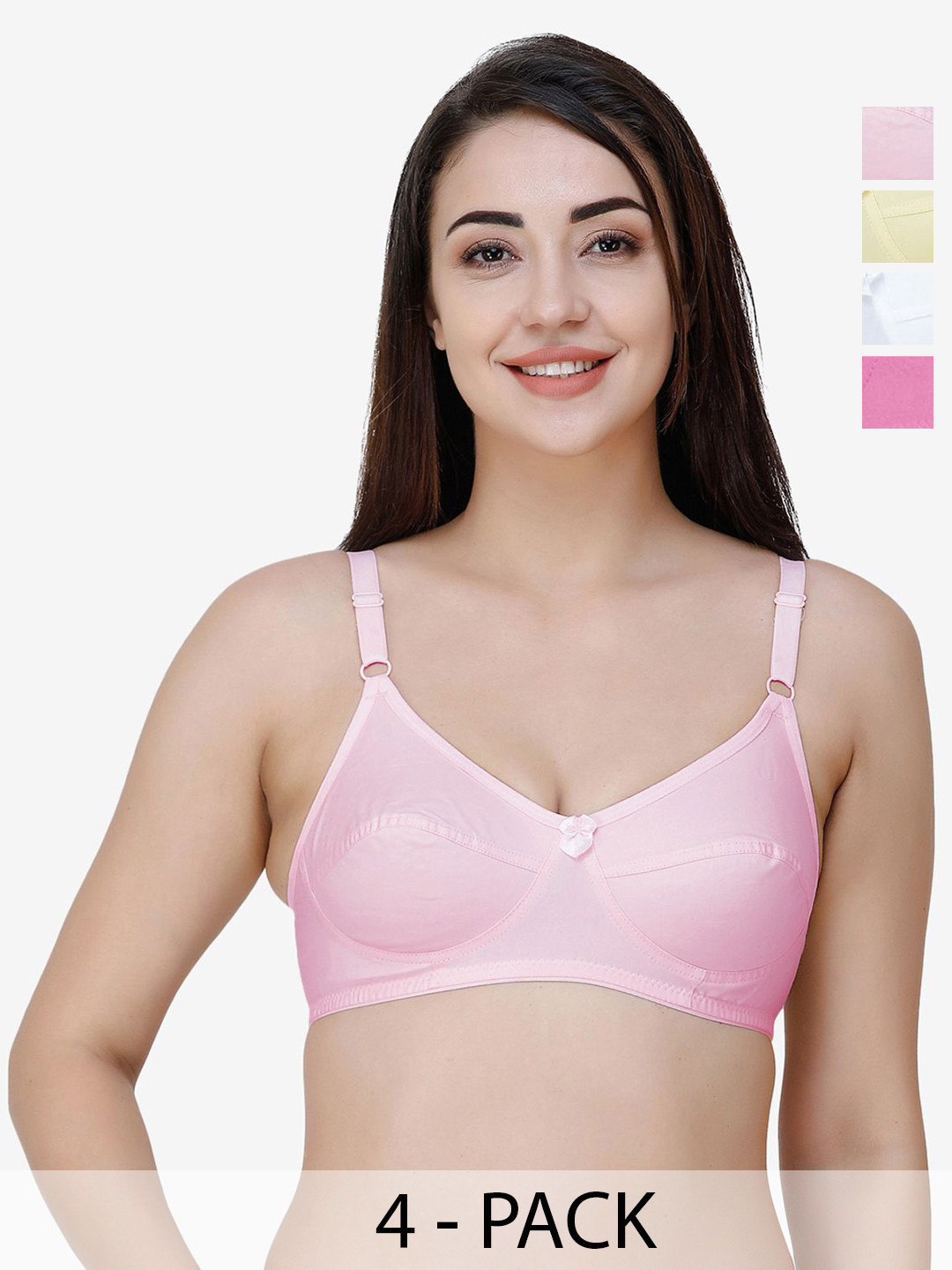 College Women pack of 4 Girl Full Coverage Bra