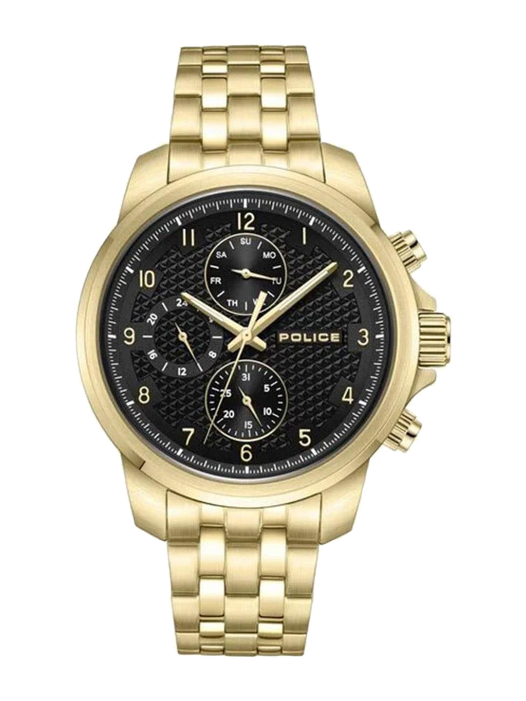 Police Men Embellished Dial & Bracelet Style Straps Analogue Watch NTPLPEWJK0021506