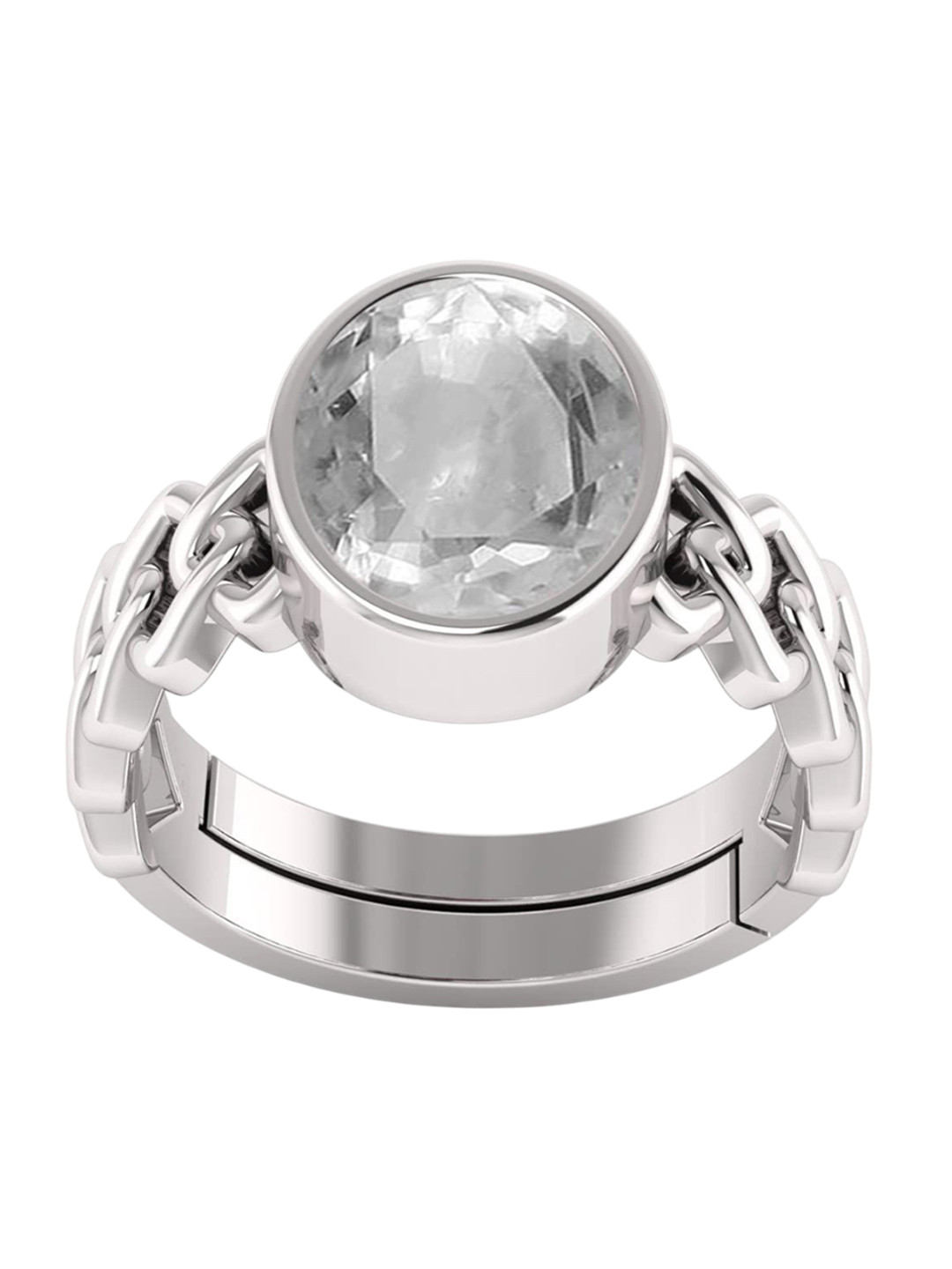 RSPR 7.25 Ratti Gomed Ring Original Stone Studded Adjustable Finger Ring