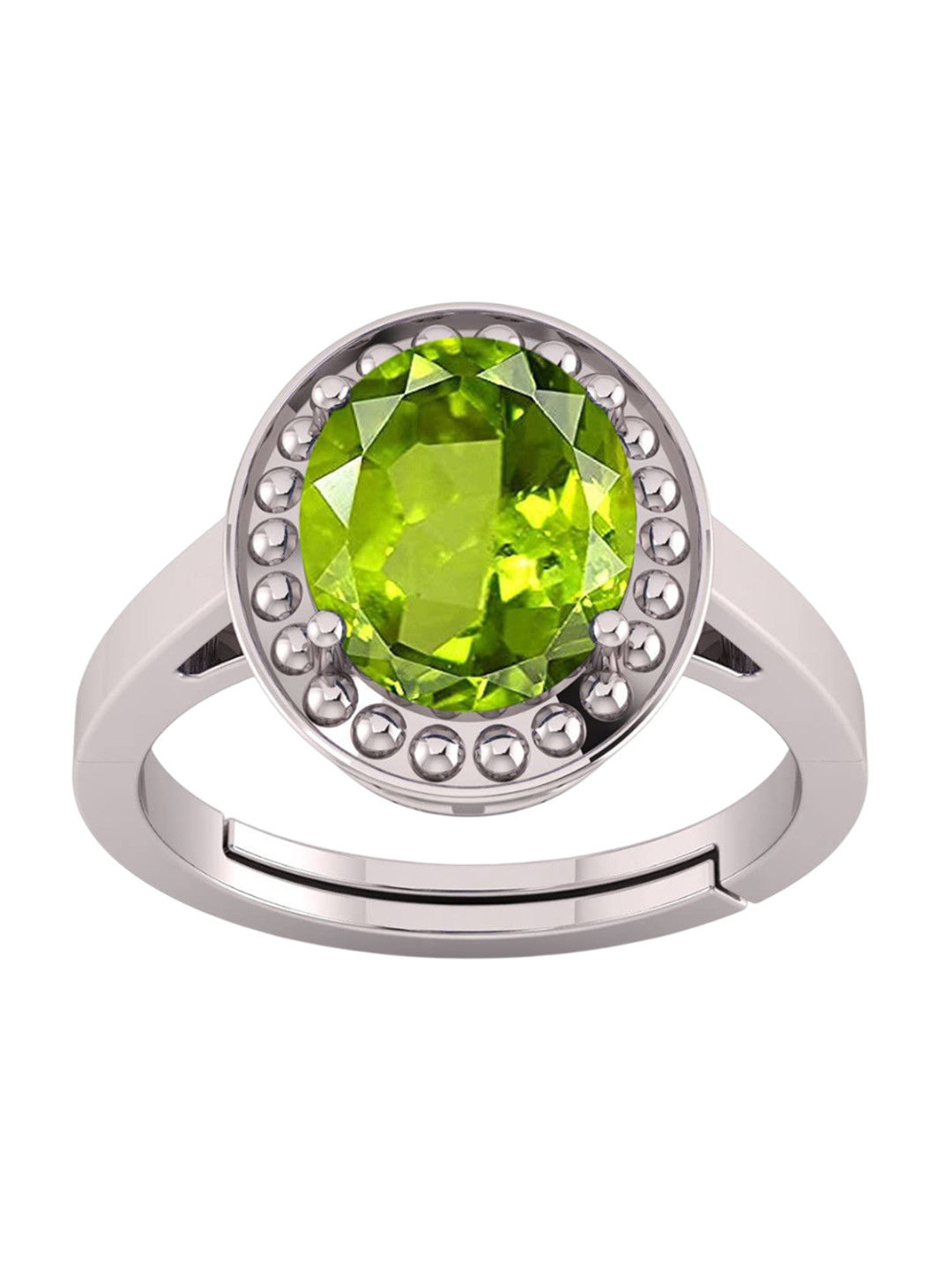 RSPR 14.25 Ratti 13.60 CT Amethyst Gemstone Stone Studded Adjustable Finger Ring