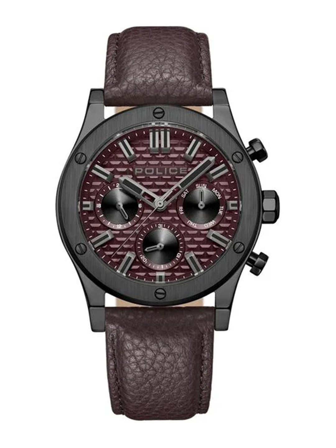 Police Men Urban Rebel Printed Leather Analogue Watch NTPLPEWJF0006203