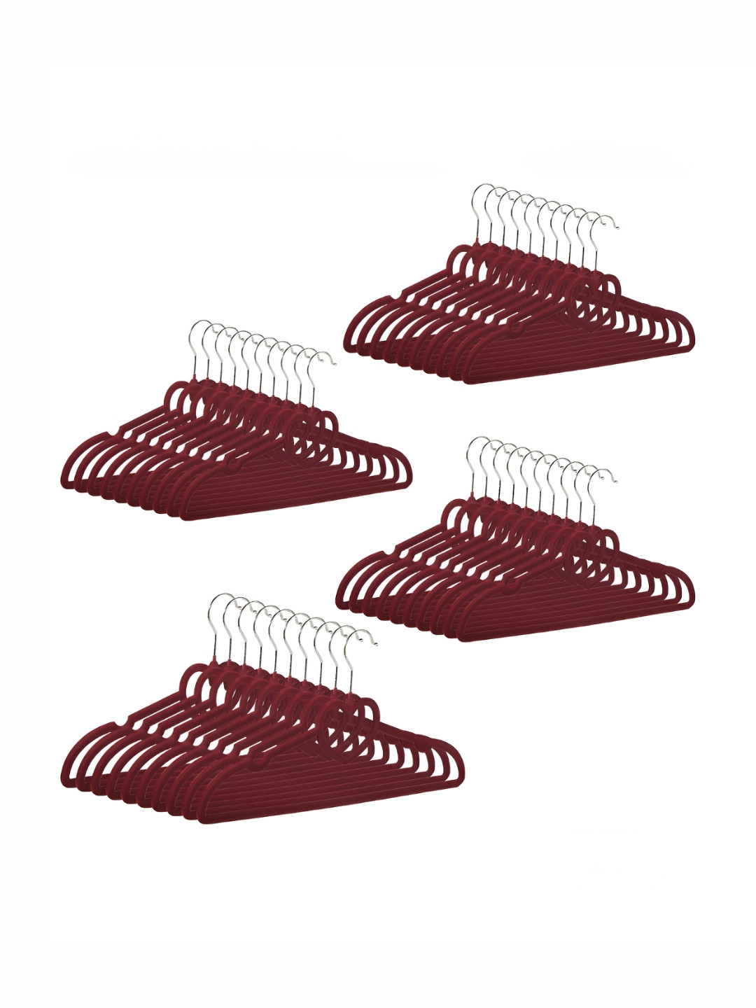 Aura Set Of 40 Maroon Anti-Rust Cloth Hanger