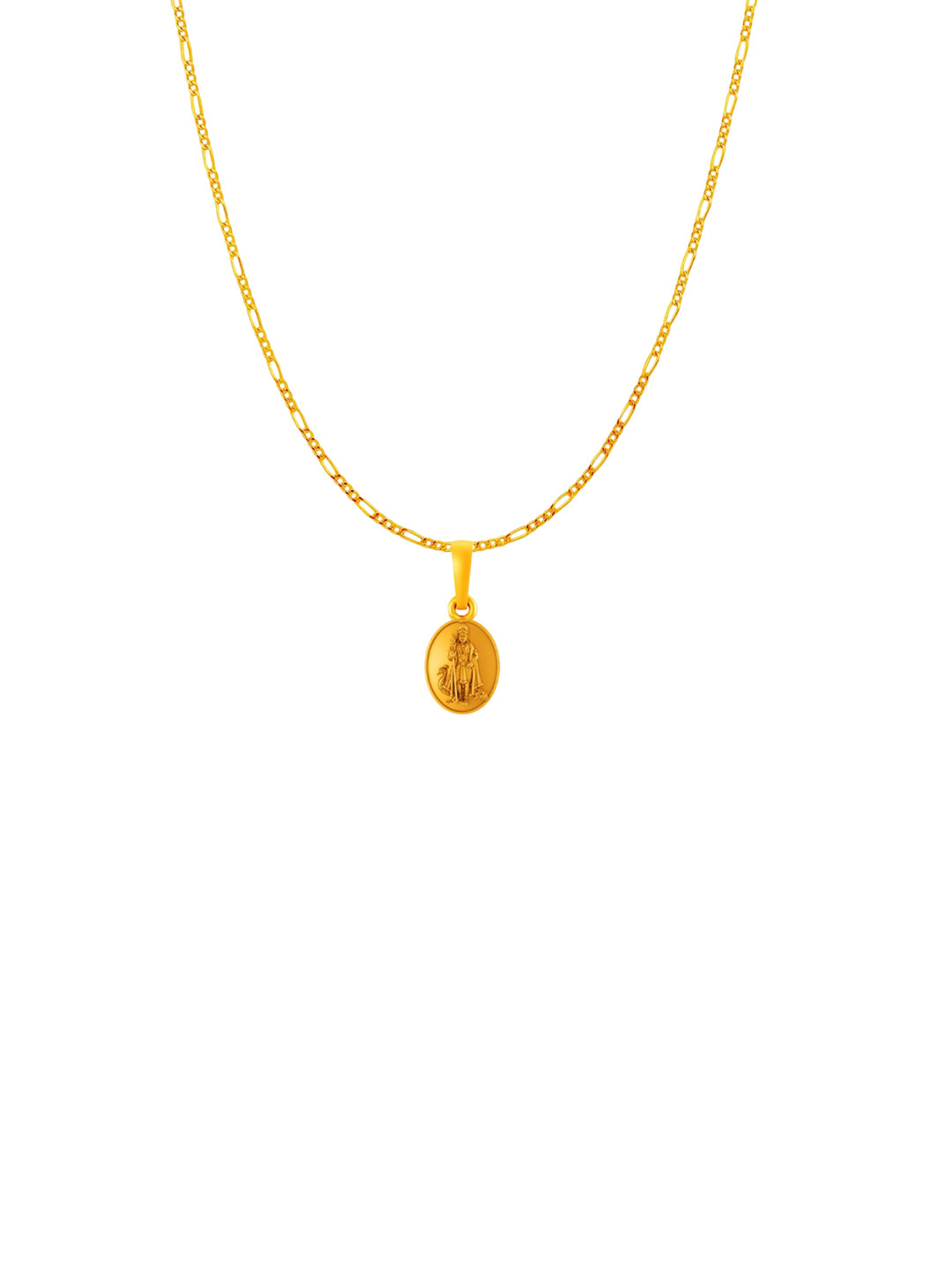 AKSHAT SAPPHIRE Kartikeya Pendant Silver Gold-Plated Pendants with Fiagro Chains