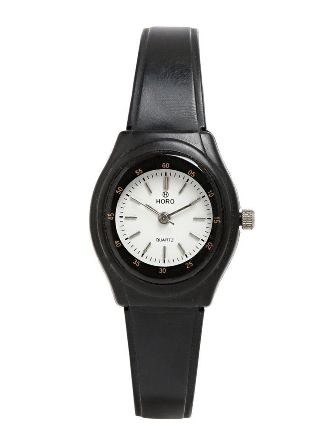 Horo Men WPL003 Brand Logo Printed Dial & Solid Straps Analogue Watch