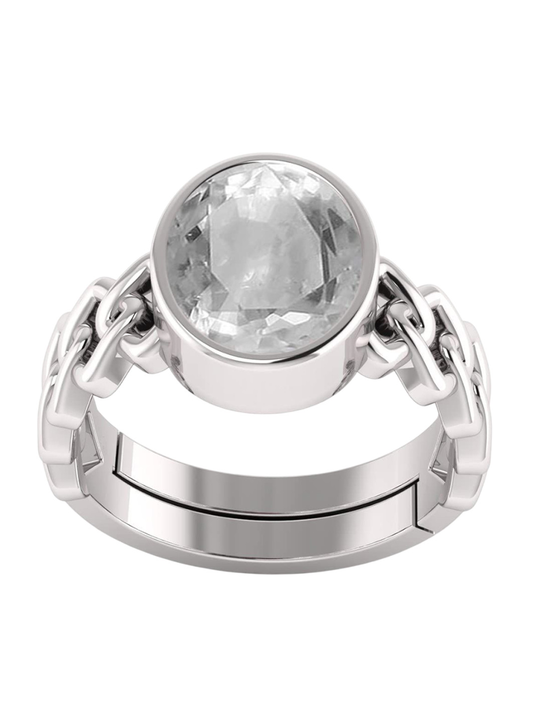 RSPR 6.25 Ratti Gomed Ring Original Stone Panchdhatu Adjustable Finger Ring