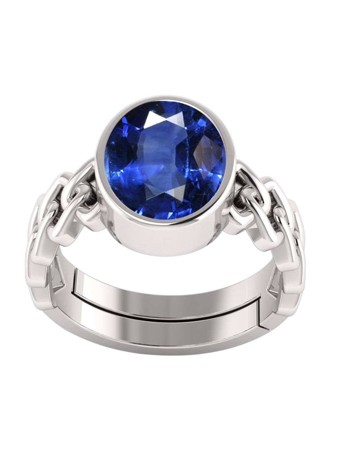 RSPR 7.25 Ratti 6.72 Carat Gemstone-Studded AdjustableFingerRing