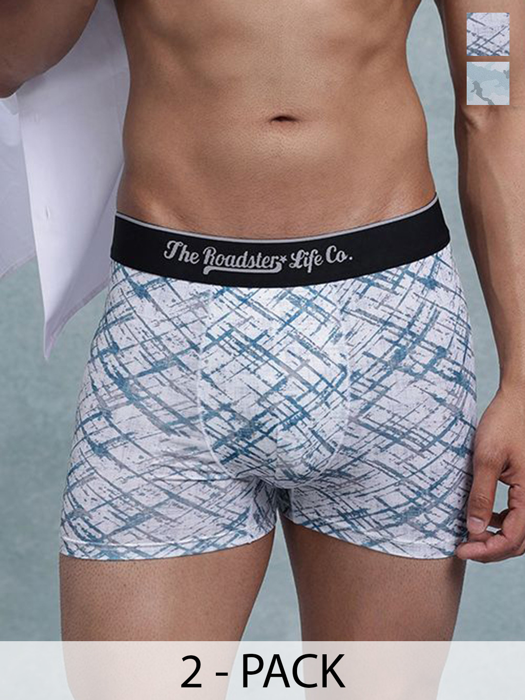 The Roadster Lifestyle Co Pack Of 2 Printed Trunks-PACK OF 2-PV-Print-RO12-RO14-S