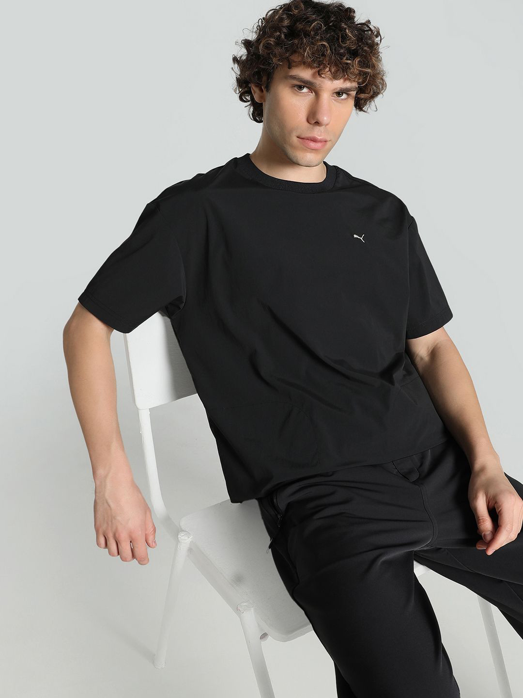 Puma Mmq Sport Woven Relaxed Fit T-Shirt