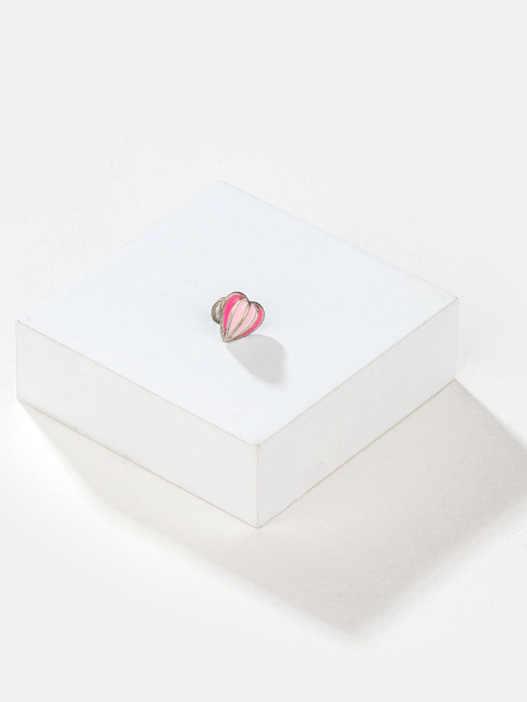 SHAYA 925 Silver Oxidized For the Love Of New Experiments Heart Watch Pin