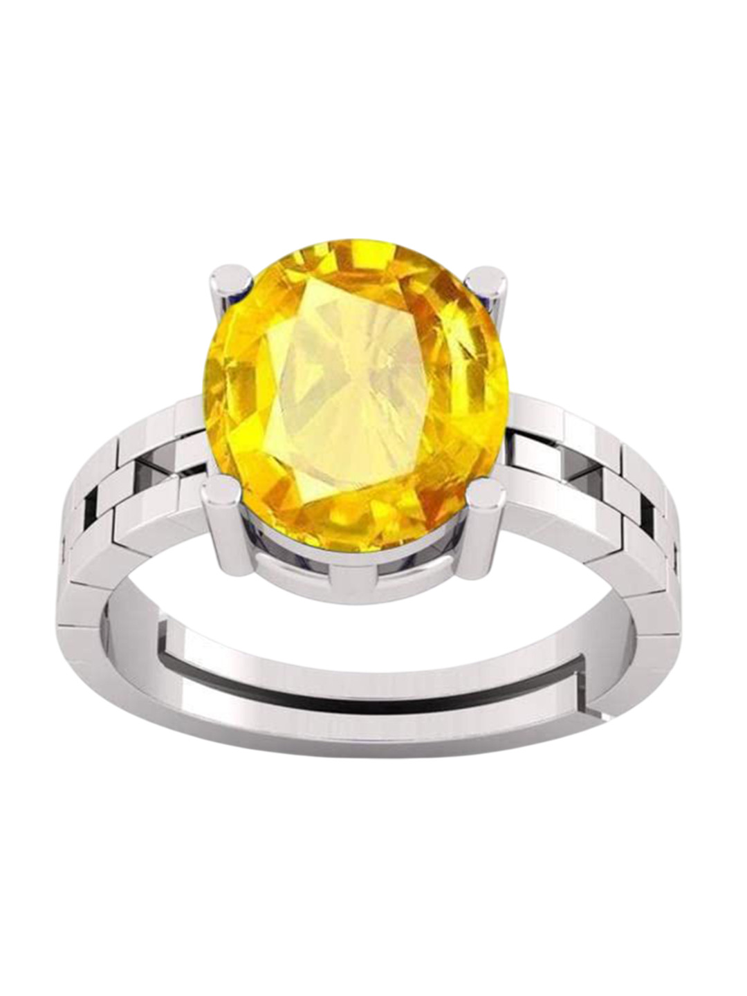 RSPR 14.25 Ratti 13.60 Carat Amethyst-Studded Adjustable Finger Ring