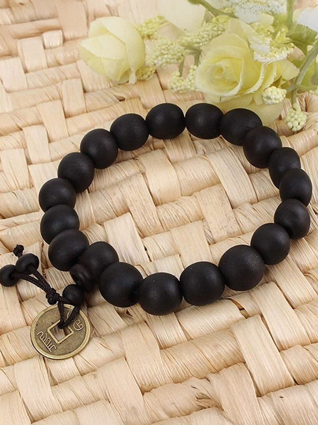 Crazy Fashion Unisex Wood Bracelet With Attached Charm