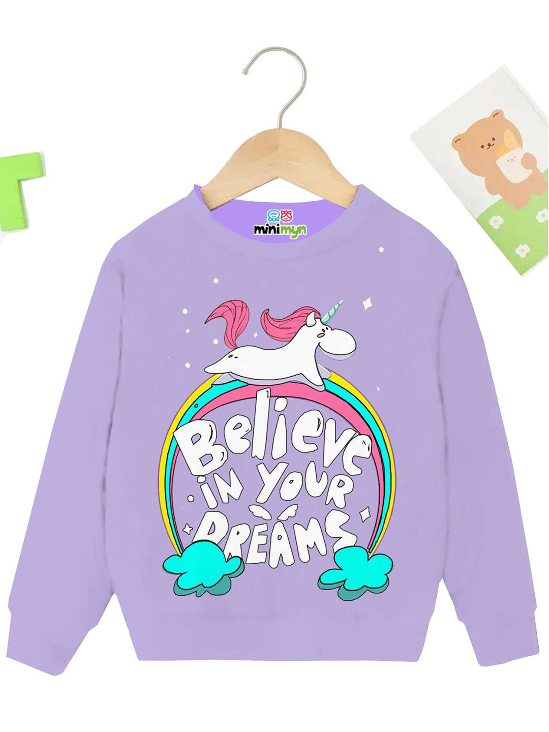 MINI MYN Girl Printed Pullover Sweatshirt