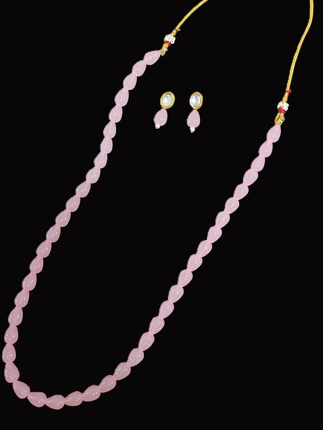 Knigght Angel Jewels Stone Studded & Beaded Jewellery Set