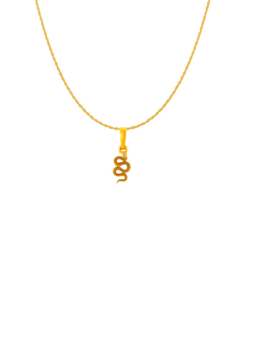 AKSHAT SAPPHIRE Gold-Plated Snake Pendant with Chain