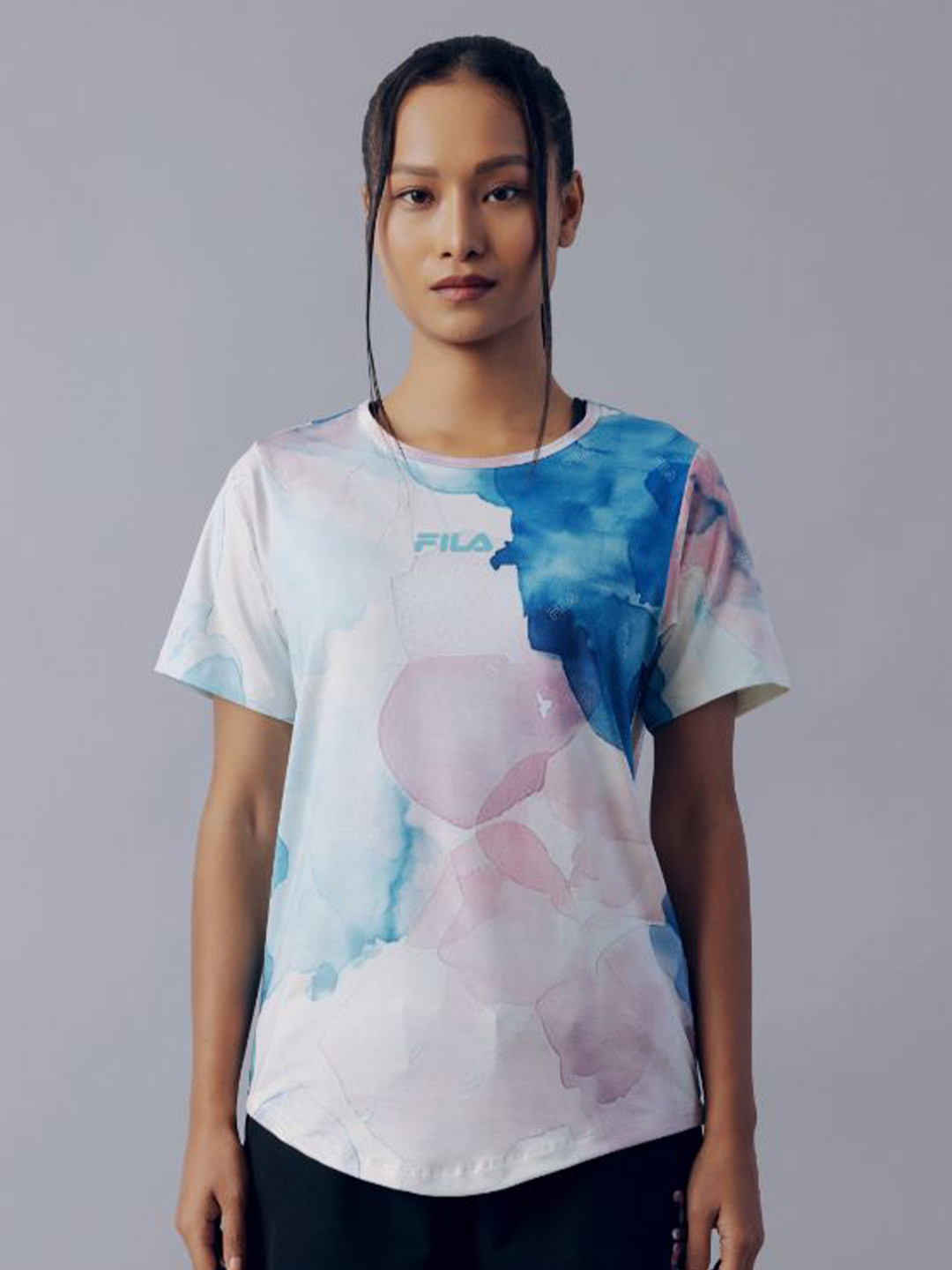 FILA Women Tie and Dye Regular Top