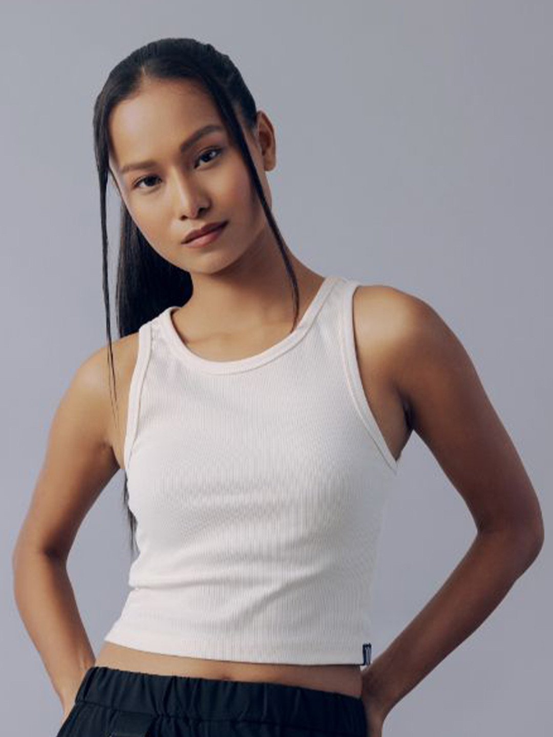 FILA TRACEY Women Cotton Tank Crop Top