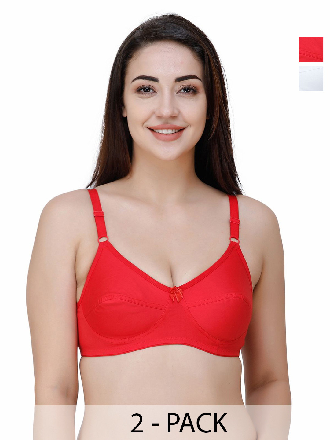 College Girl Full Coverage Back Closure Cotton Bra