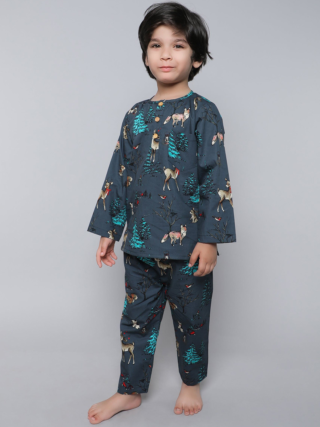 Little Clothings Boy Christmas Night suits