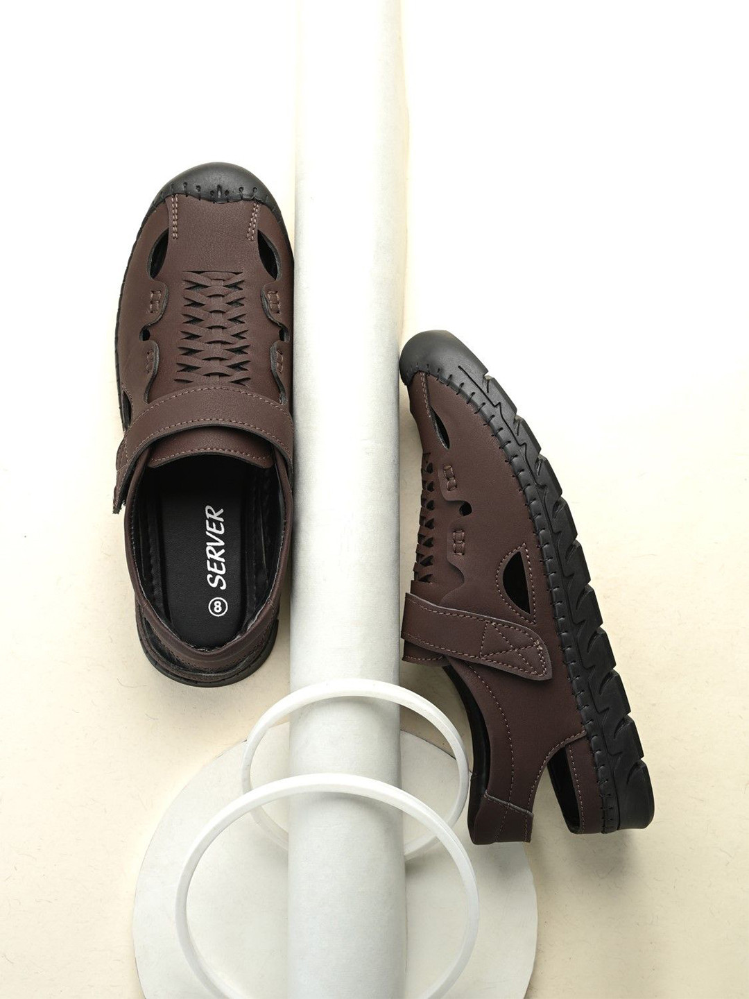SERVER Brown Comfortable & Lightweight Sandals