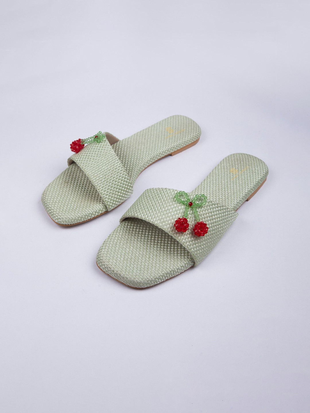 Schon Zapato Women Cherry Mint Flats