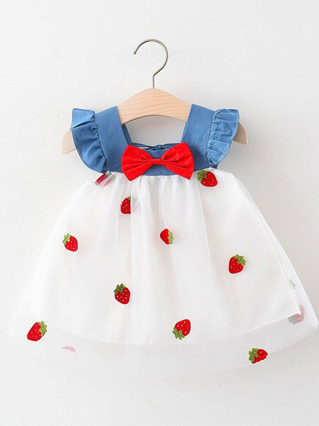 StyleCast x Revolte Girls Floral Printed Choker Neck Gathered or Pleated A-Line Dress