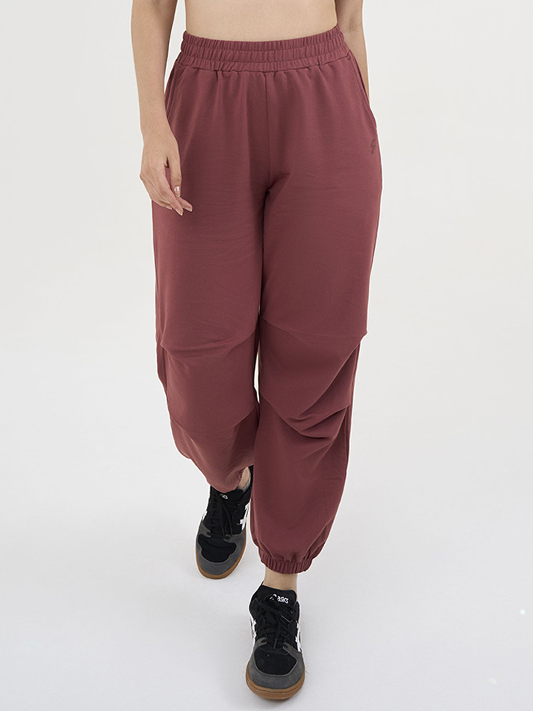 DCYPHR Women Relaxed-Fit Lightweight Terry Studio Mid-Rise Joggers