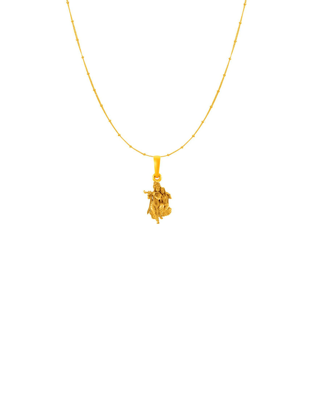 AKSHAT SAPPHIRE Silver 22 KT Gold-Plated krishna Pendants With Chains