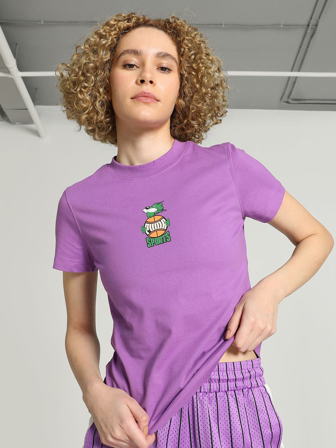 Puma Team For The Fanbase Graphic Printed Cotton T-Shirt