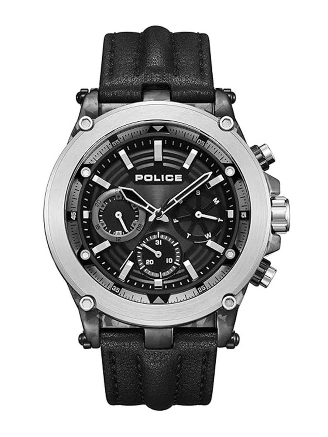 Police Men Dial & Leather Straps Analogue Watch NTPLPEWJF2226640W