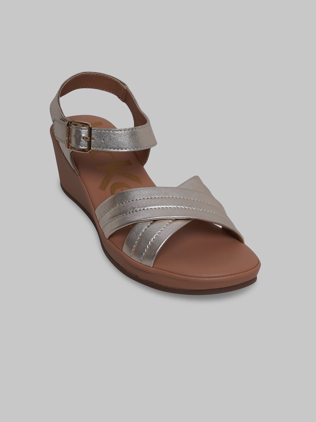Kickers Women Leather Wedge Sandals