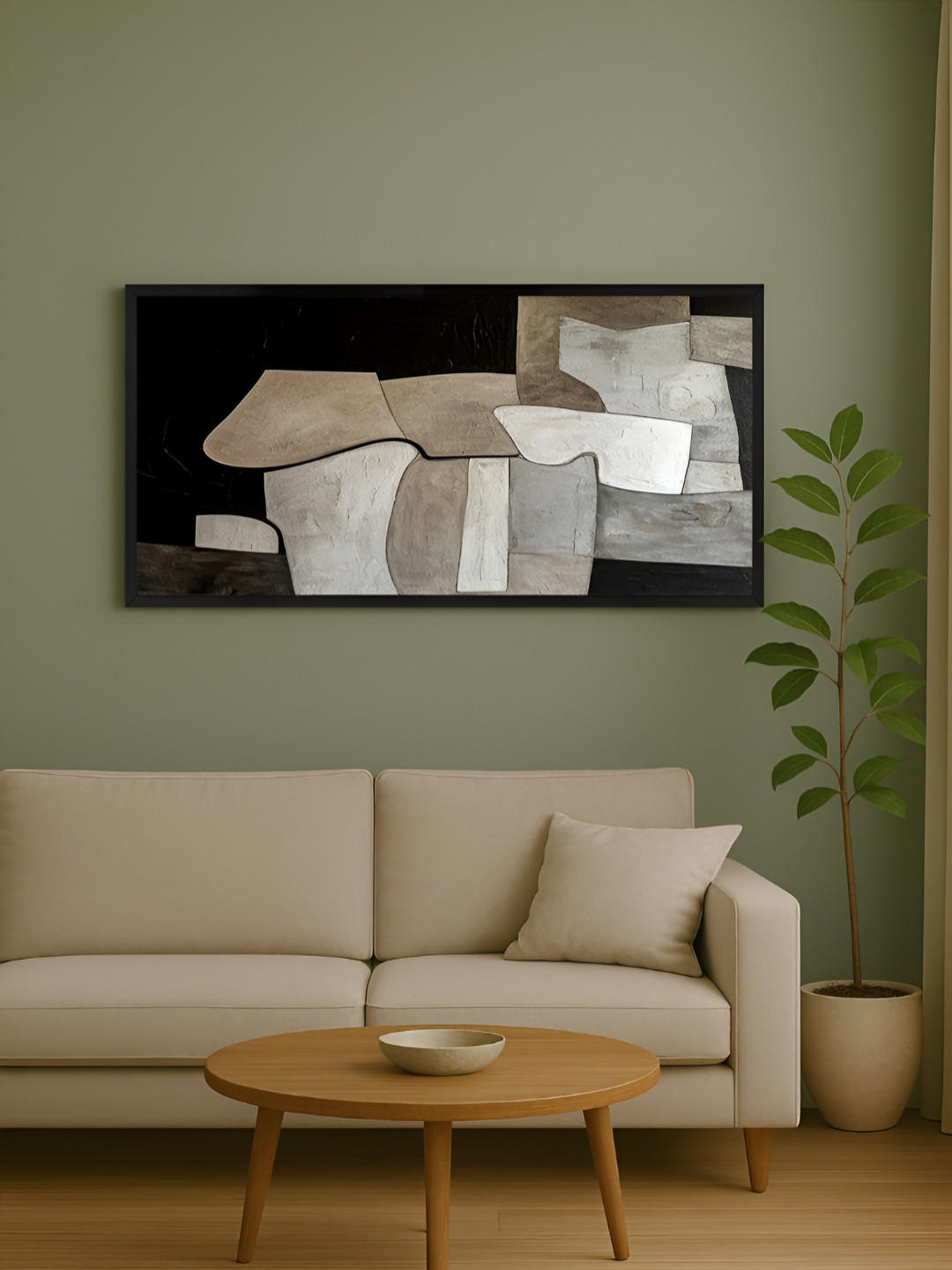 999Store Minimalist Geometric Canvas Wall Rectangle Paintings Wall Art