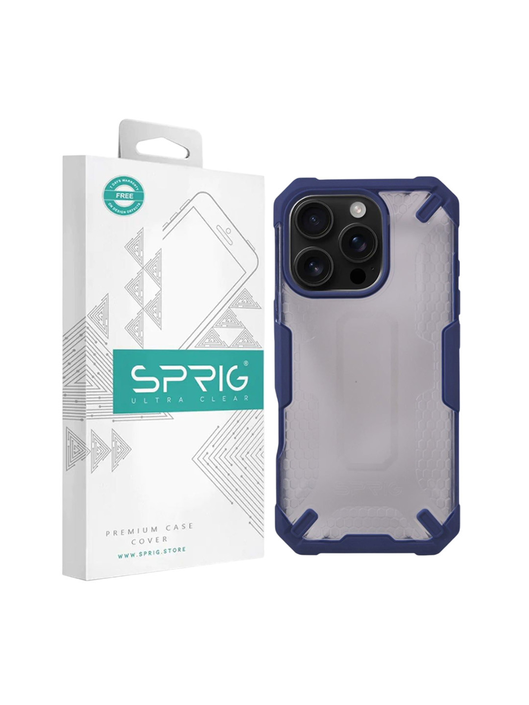SPRIG iPhone 16 Pro Armor Case Plain Back Cover