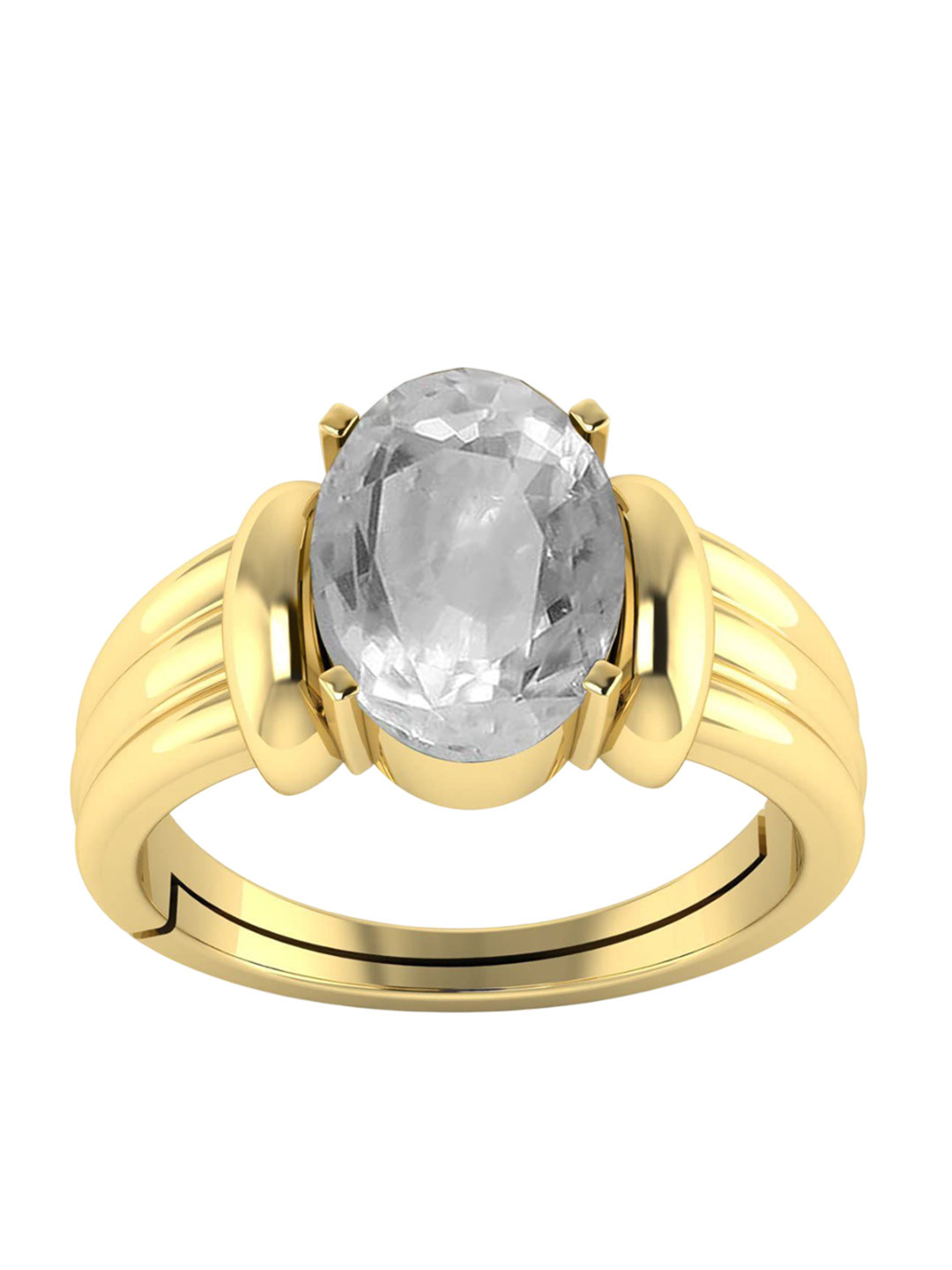 RSPR 8.25 Ratti 7.6CT Sapphire Stone Studded Finger Ring