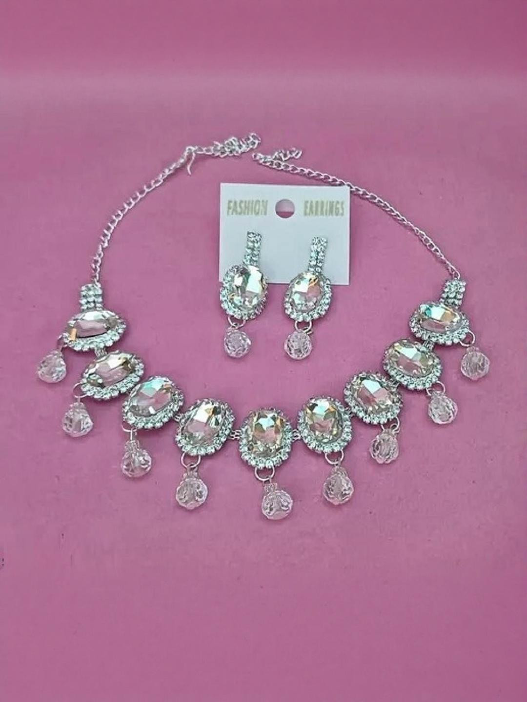TIGENECY Women Silver-Plated Alloy Jewellery Set