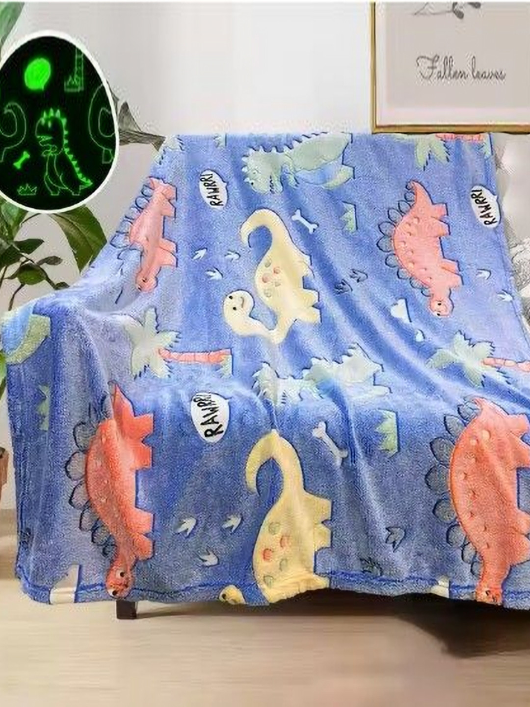 TONY STARK Blue & Yellow Fleece AC Room Single Bed Blanket