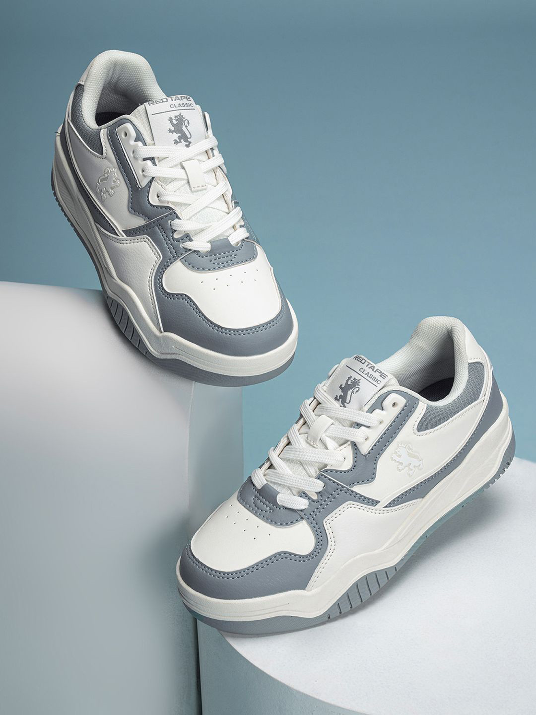 Red Tape Slam Dunk Classics Women Colourblocked Lace-Ups Sneakers