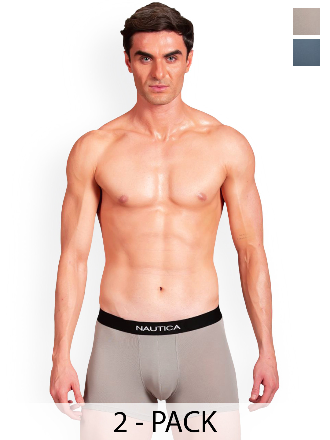 Nautica Pack of 2 Anti-Bacterial Trunks N_LJSLTRK01-BSDO/NGRY