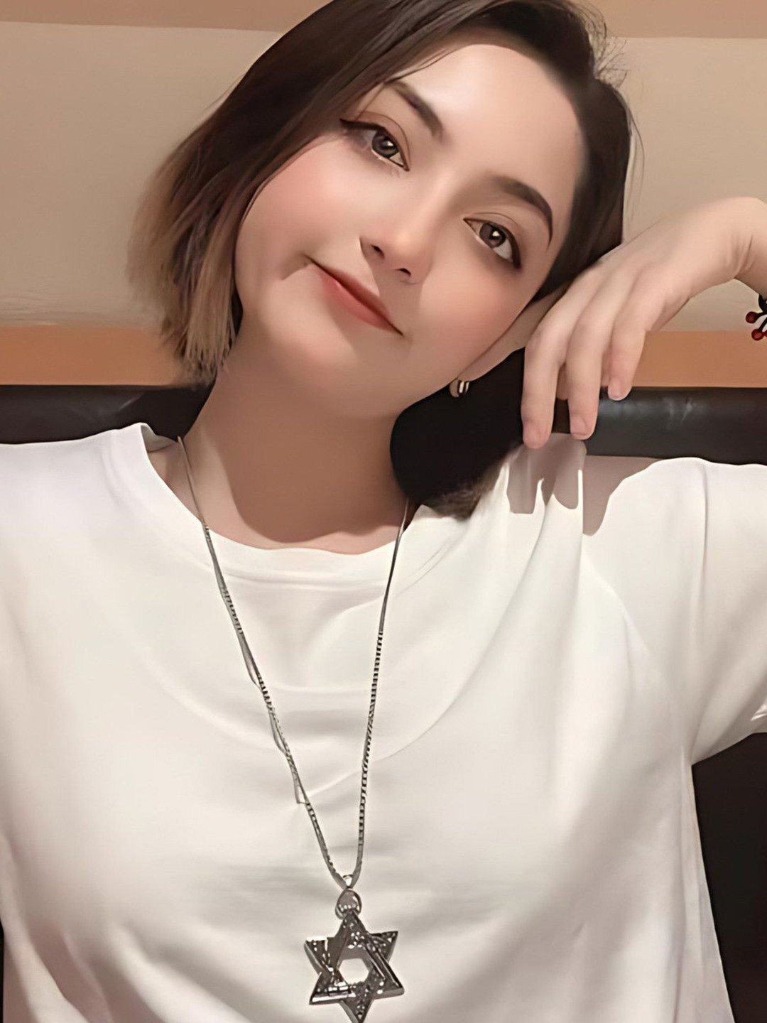 J.S ENTERPRISES Star Shaped Pendants with Chains